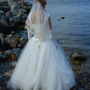 Africa Vestido midi a rayas cont6